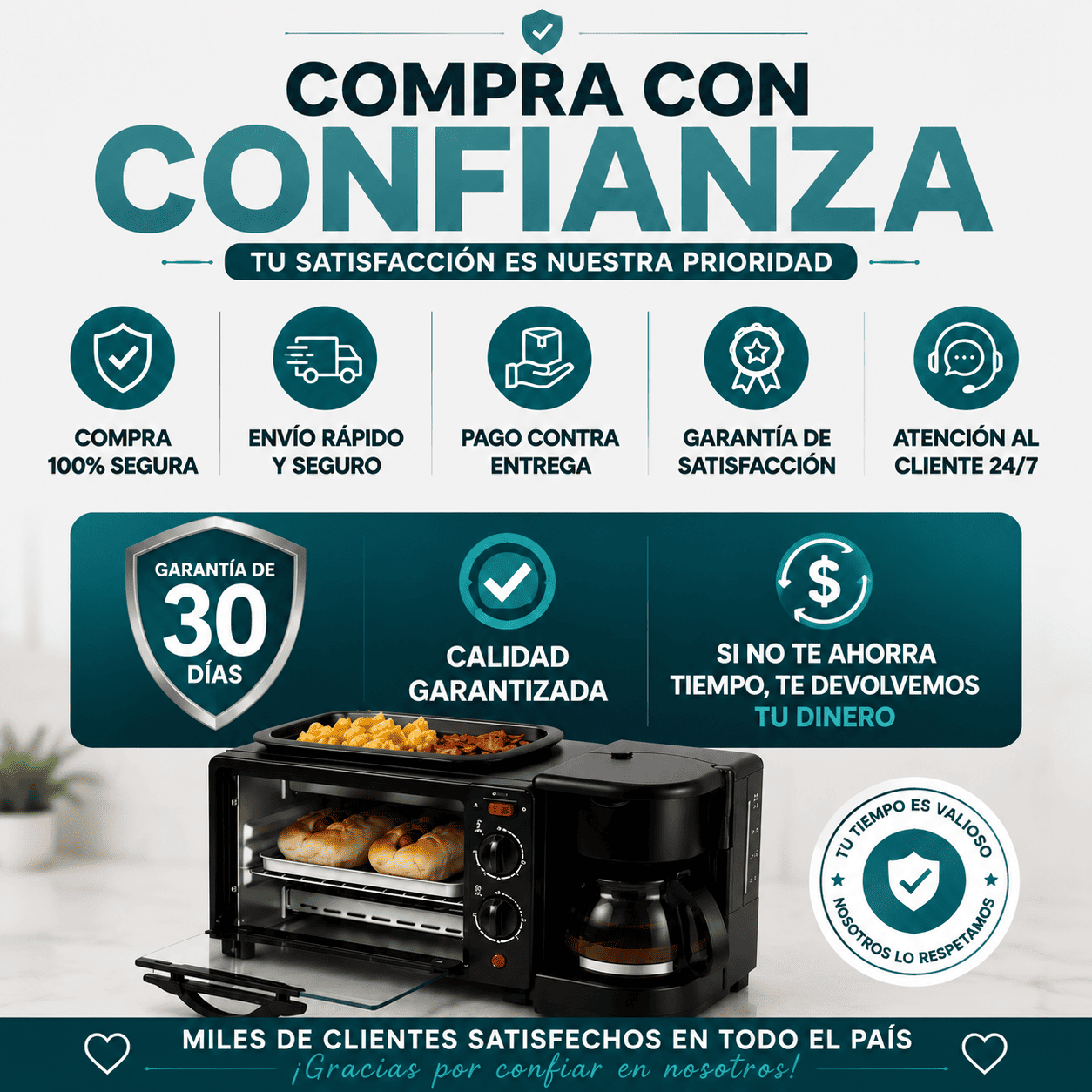 Horno Eléctrico 3 EN 1 Sokany