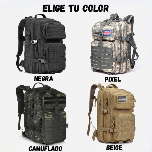 Mochila Táctica Militar 50L Alta resistencia