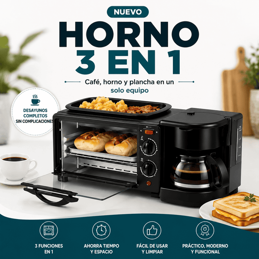 Horno Eléctrico 3 EN 1 Sokany