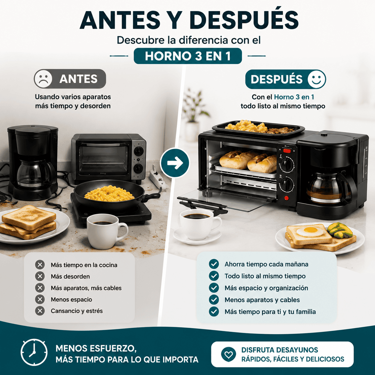 Horno Eléctrico 3 EN 1 Sokany