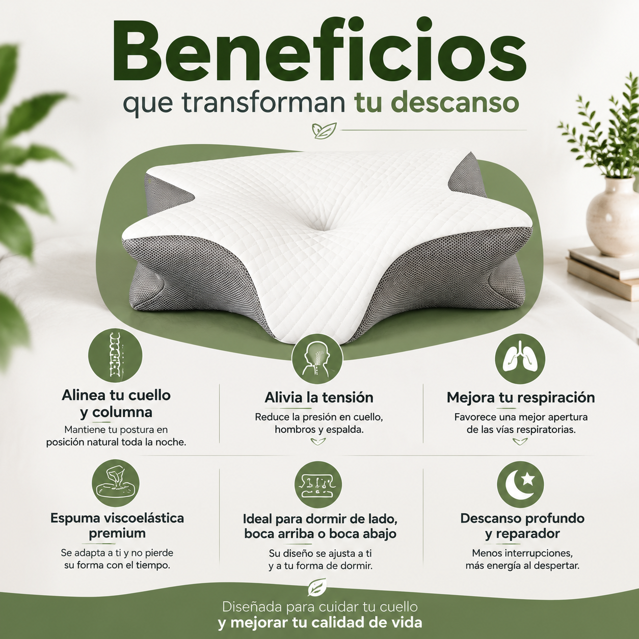 Almohada Cervical Viscoelástica