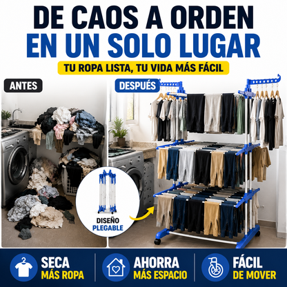 Tendedero de ropa plegable