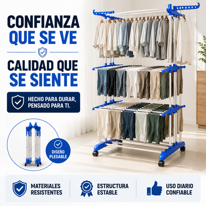 Tendedero de ropa plegable