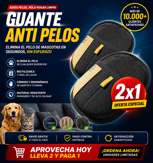 Guante Anti Pelos Mascotas