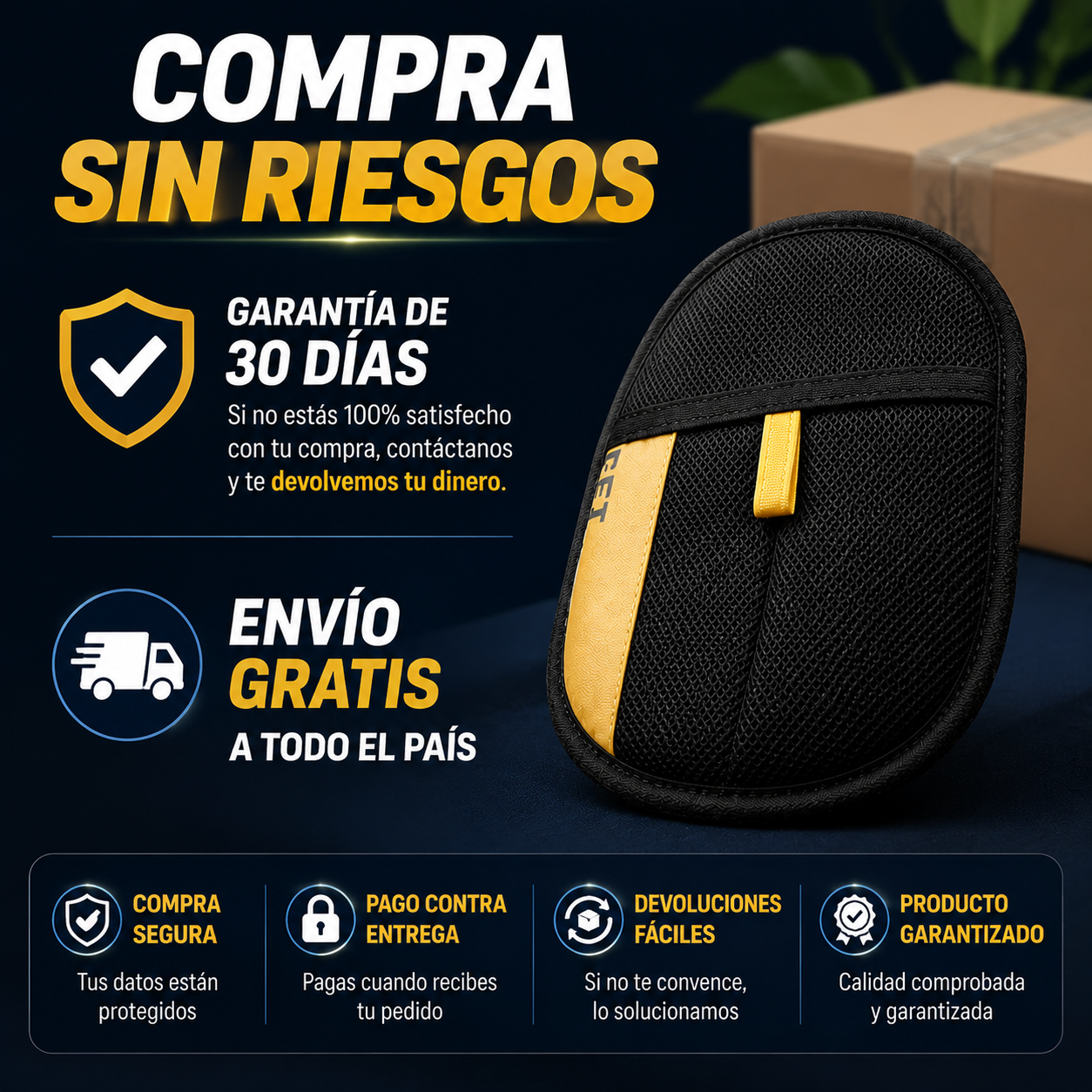 Guante Anti Pelos Mascotas