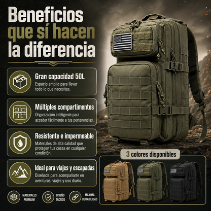 Mochila Militar 50L Deportiva