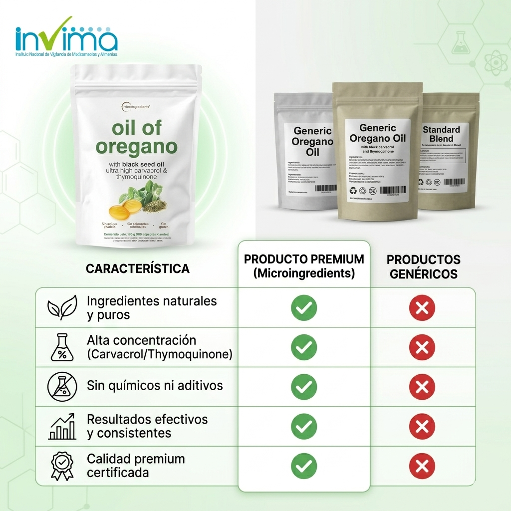 Aceite de Orégano + Black Seed Oil